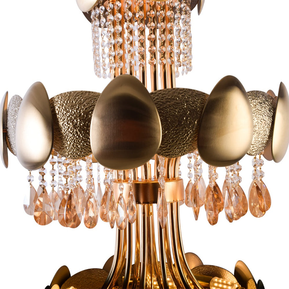 Shell &amp; Crystals Chandelier, 600mm