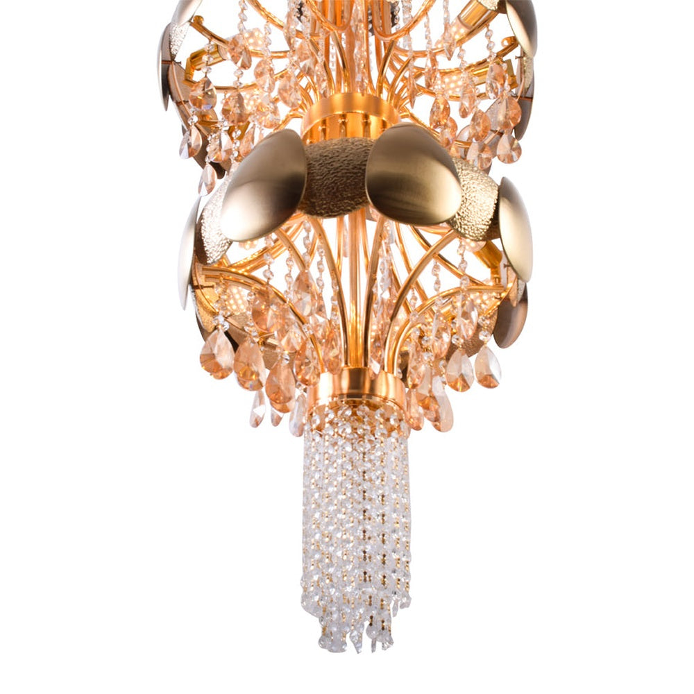 Shell &amp; Crystals Chandelier, 600mm