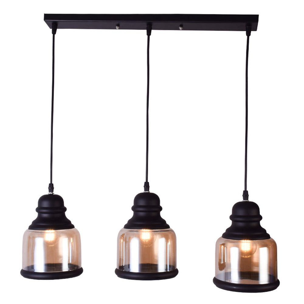 Yorker Pendant Light, 3 Glass