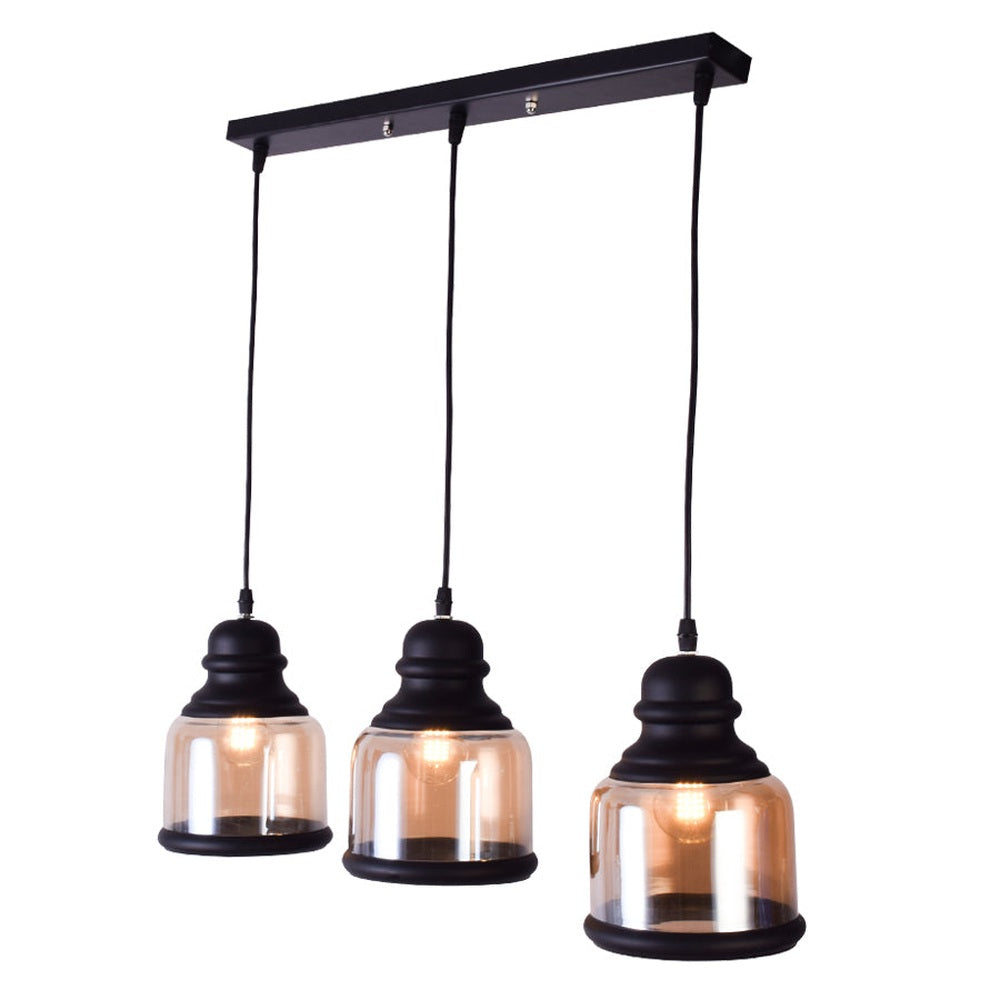 Yorker Pendant Light, 3 Glass