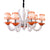 Octopus Orange & White Chandelier