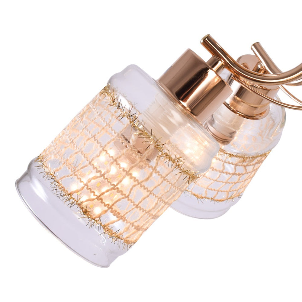 Classic Gold Love Ceiling Light, 5 Bulbs