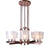 Barre Rose Gold Chandelier, 8 Lights