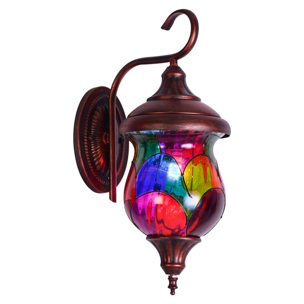 Antique Red Tiffany Wall Light