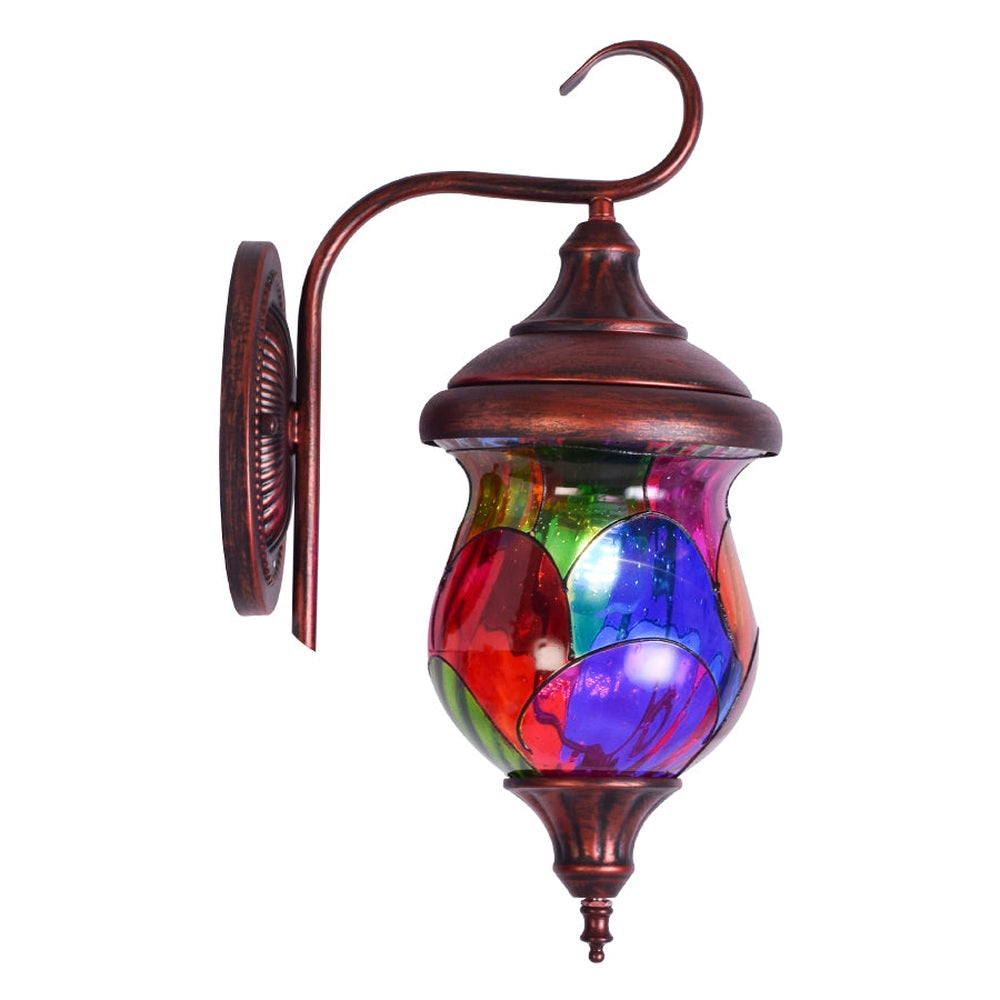 Antique Red Tiffany Wall Light