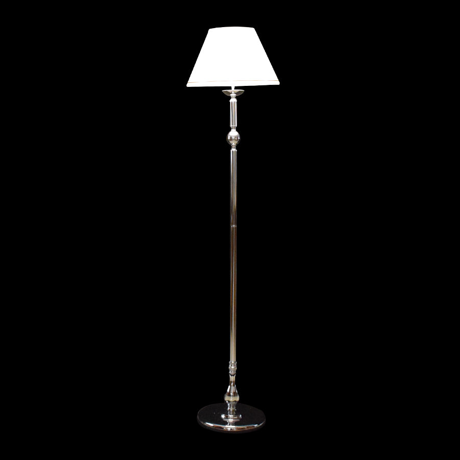 Silver Floor Lamp with White Shade-Starry Night