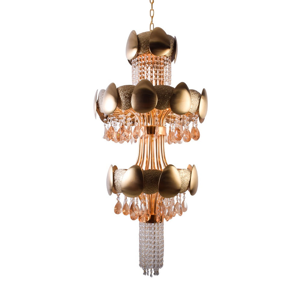 Shell &amp; Crystals Chandelier, 600mm