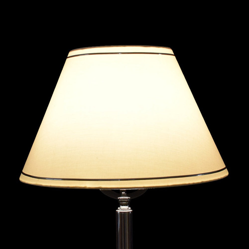 Silver Floor Lamp with White Shade-Starry Night