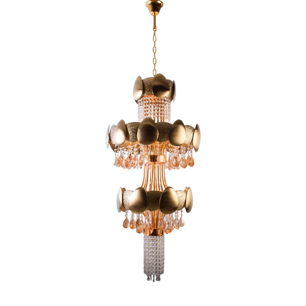 Shell &amp; Crystals Chandelier, 600mm