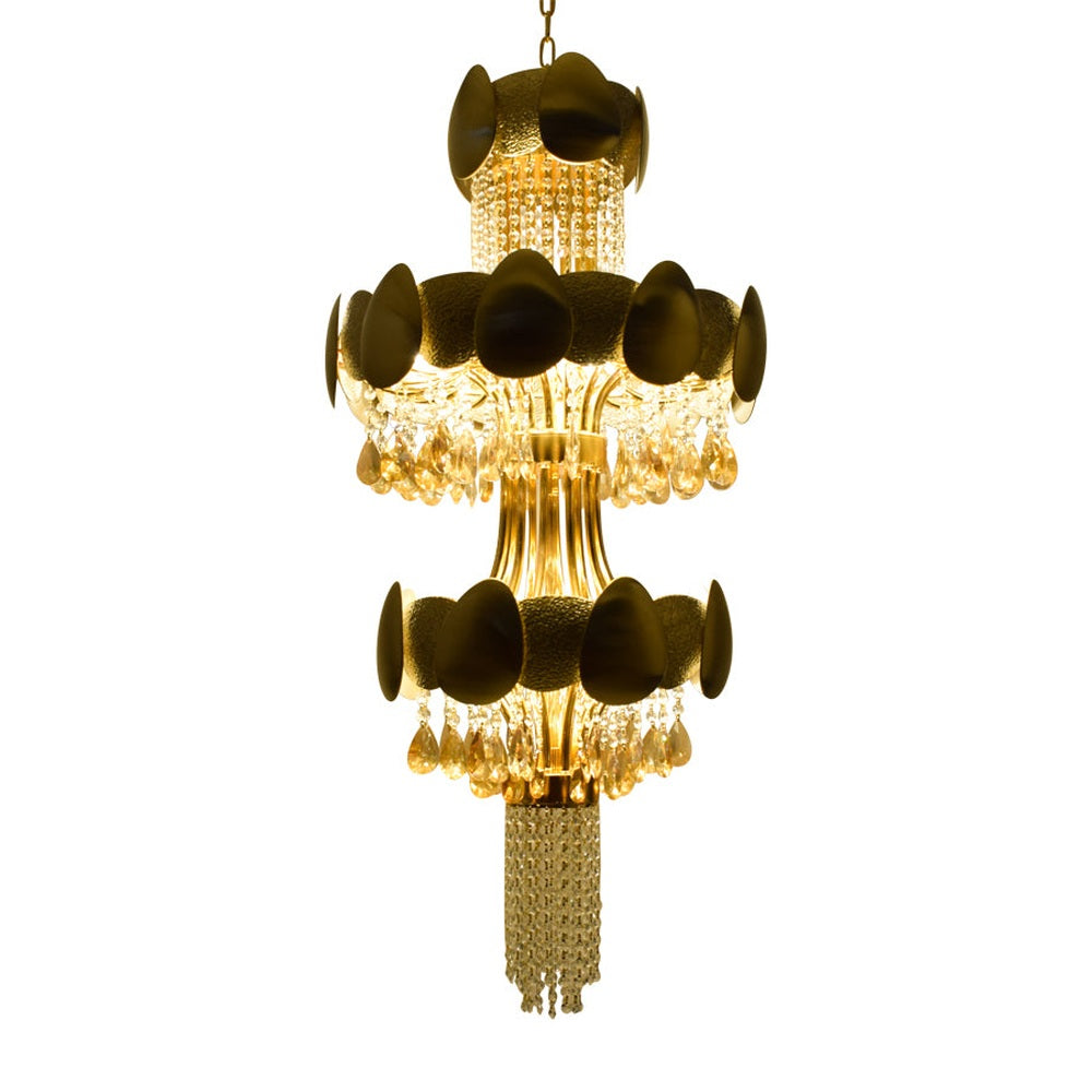 Shell &amp; Crystals Chandelier, 600mm