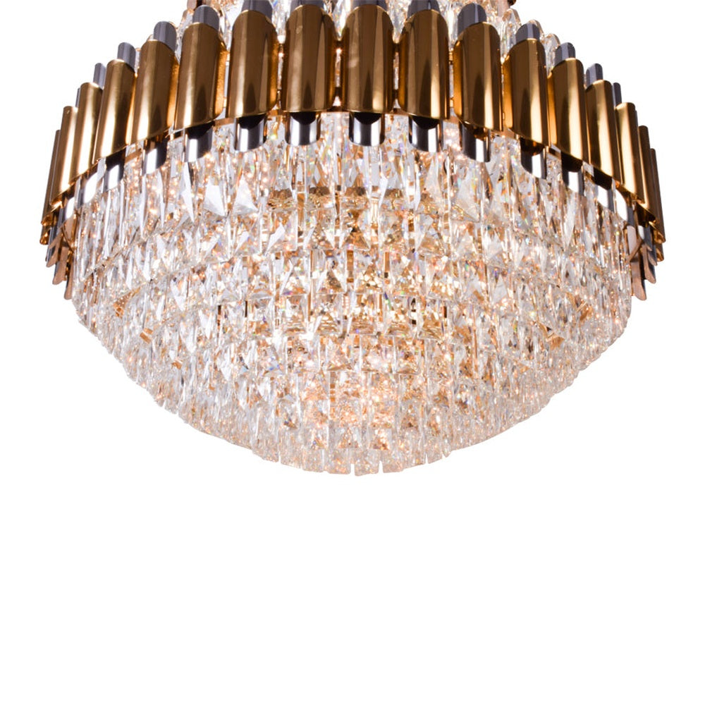 Double Height Crystal Chandelier, 800 mm
