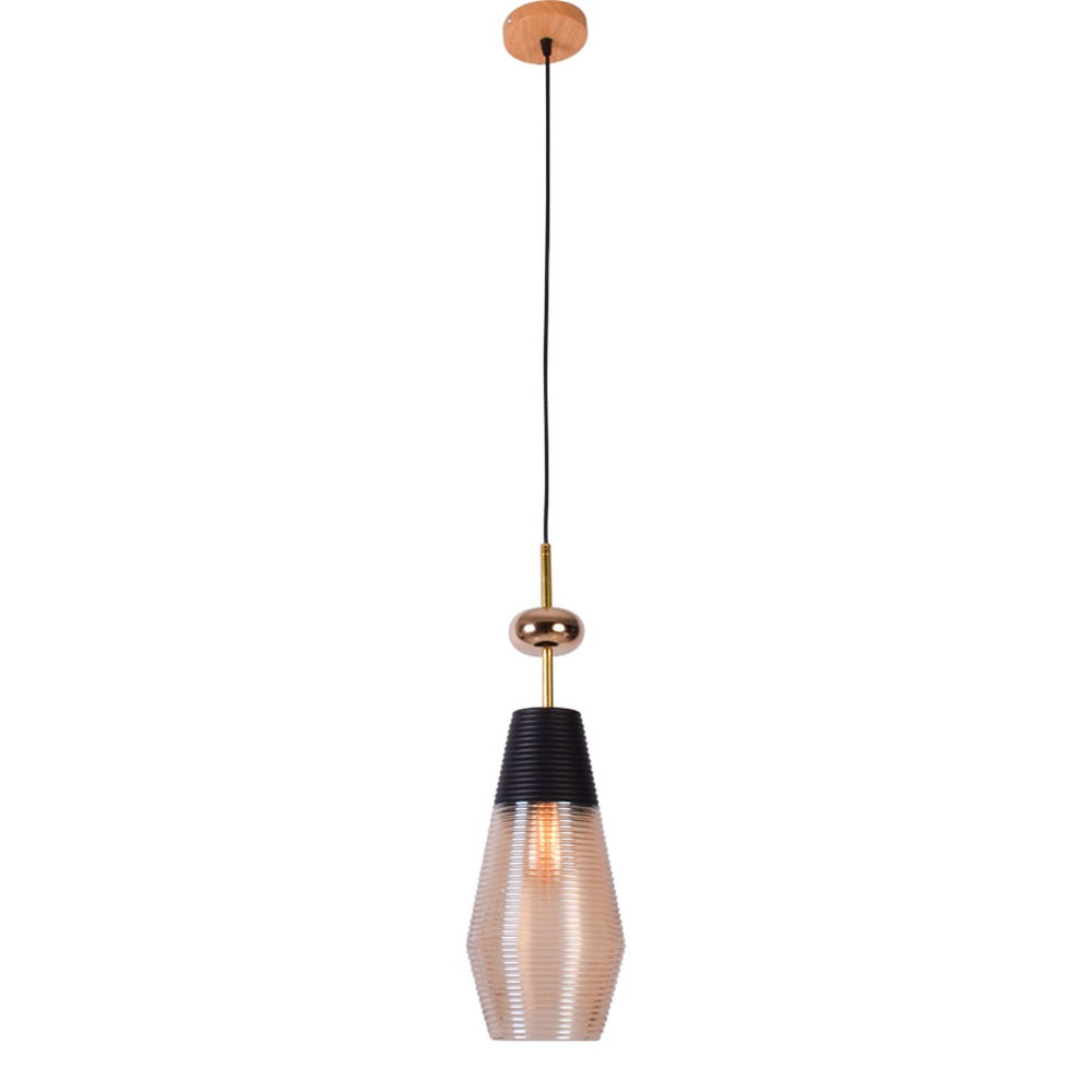 Glass Cylinder Pendant Light