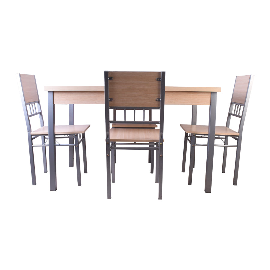 Ellen Dining Table with 4 Chairs, White
