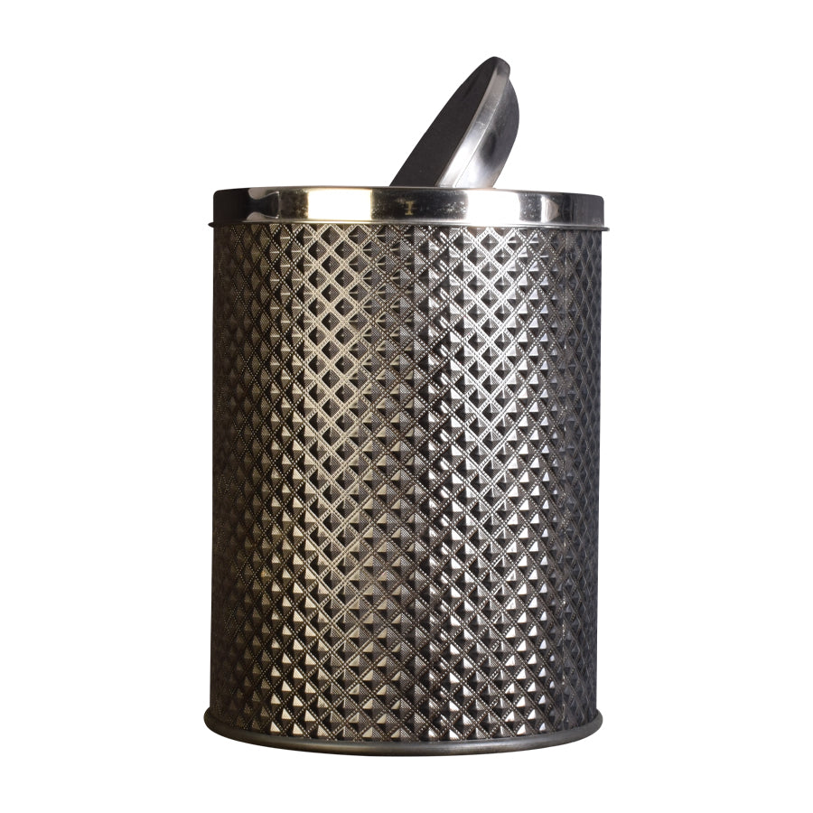 Swing Top Dark Brown Trash Can, 16 Litres-Starry Night