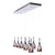 Rectangle 10 Light Grey Chandelier