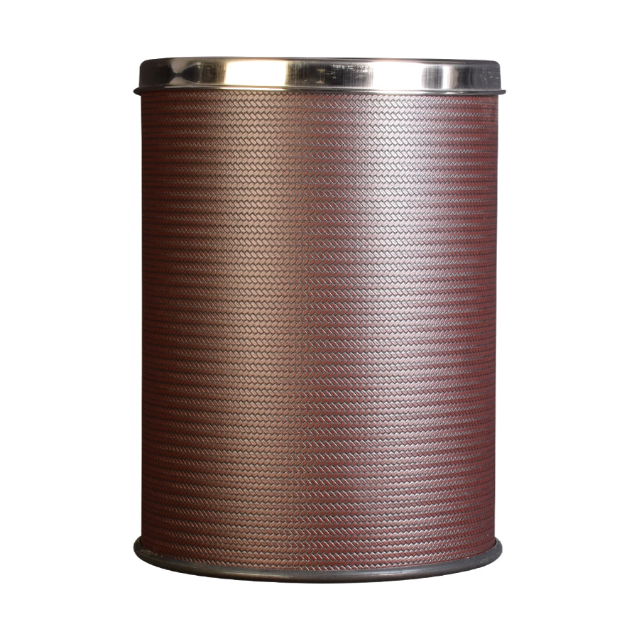 Swing Top Brown Trash Can, 16 Litres-Starry Night