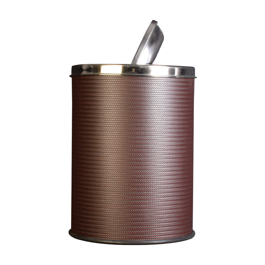 Swing Top Brown Trash Can, 16 Litres-Starry Night