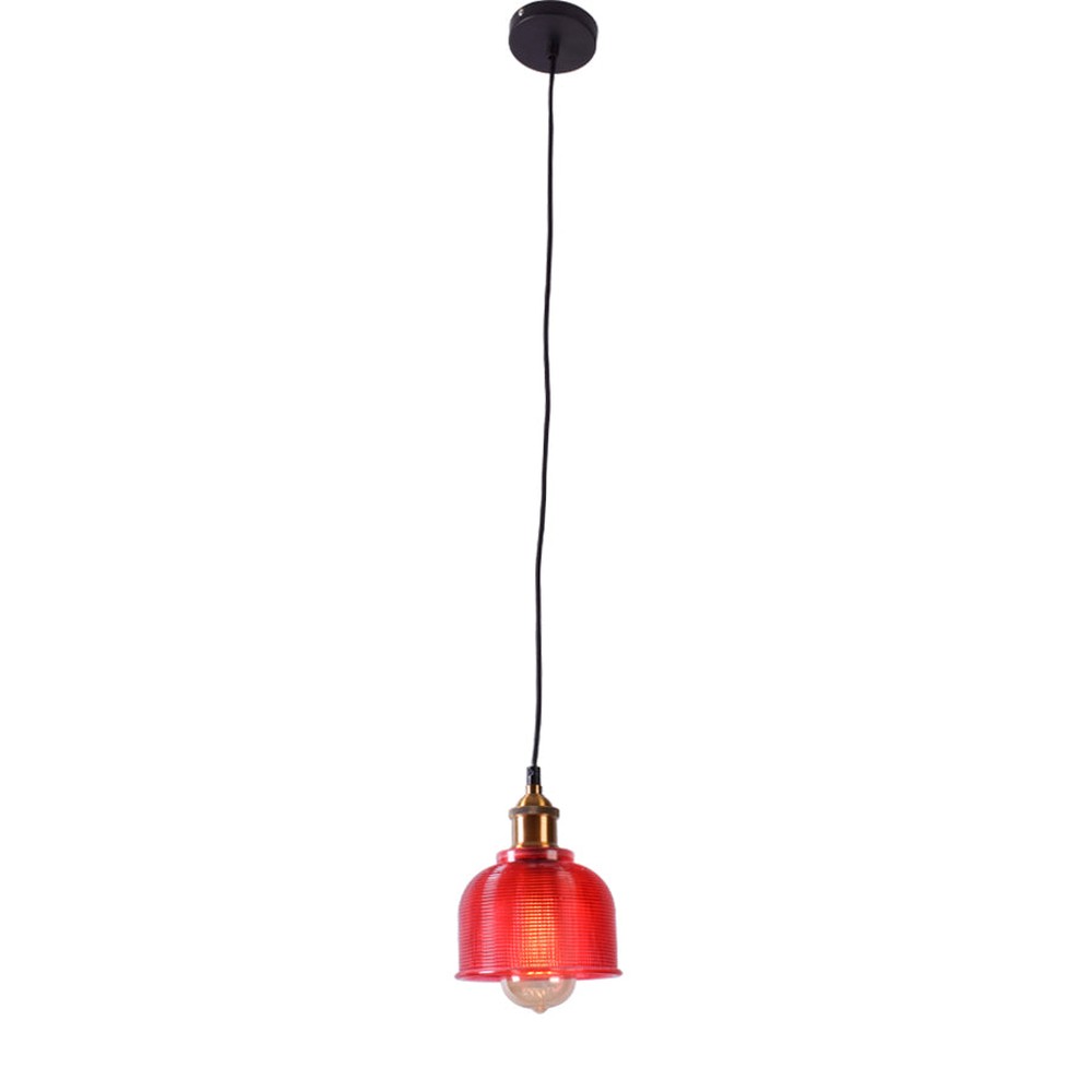 Retro Style Red Pendant Light