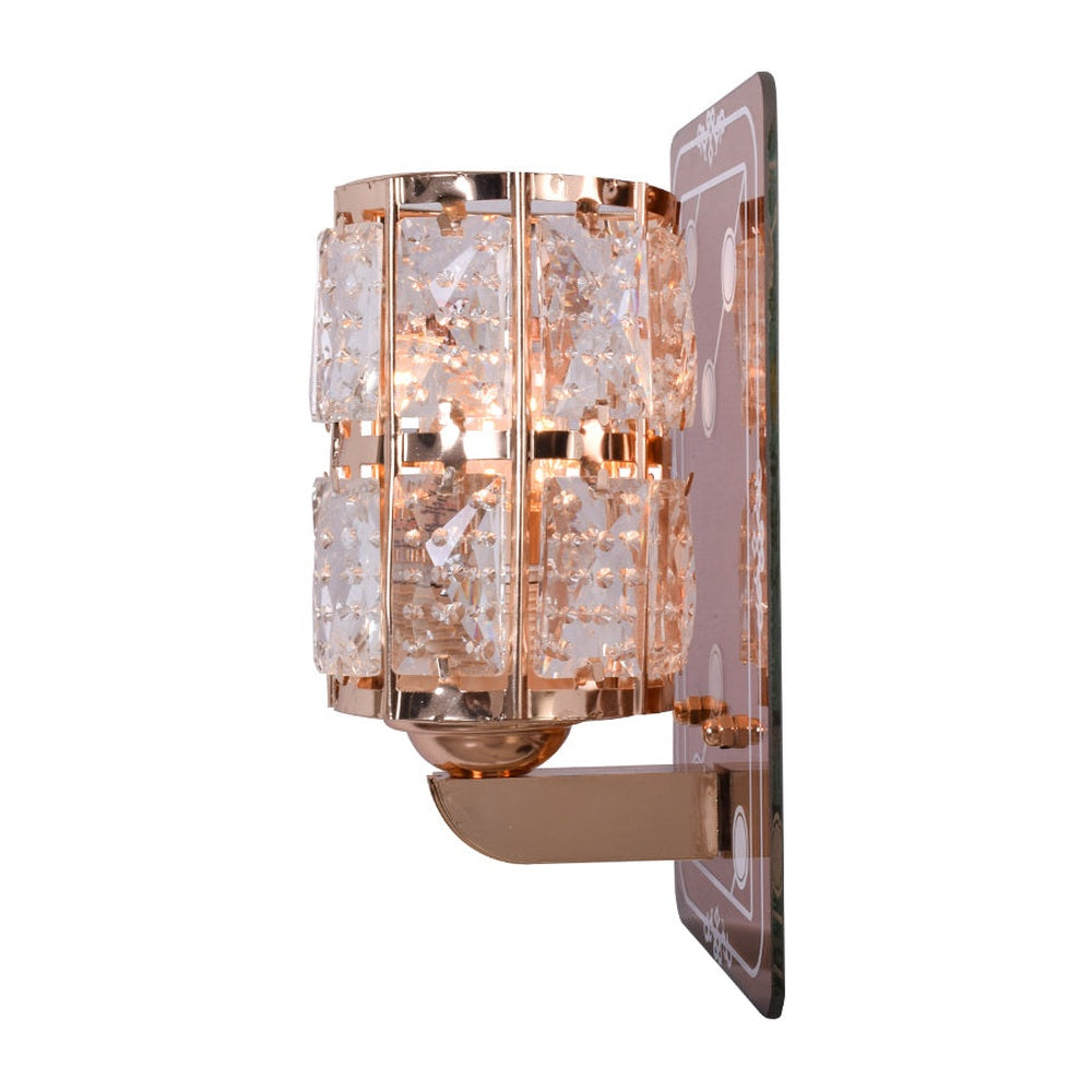 Crystals Rose Gold Wall Light