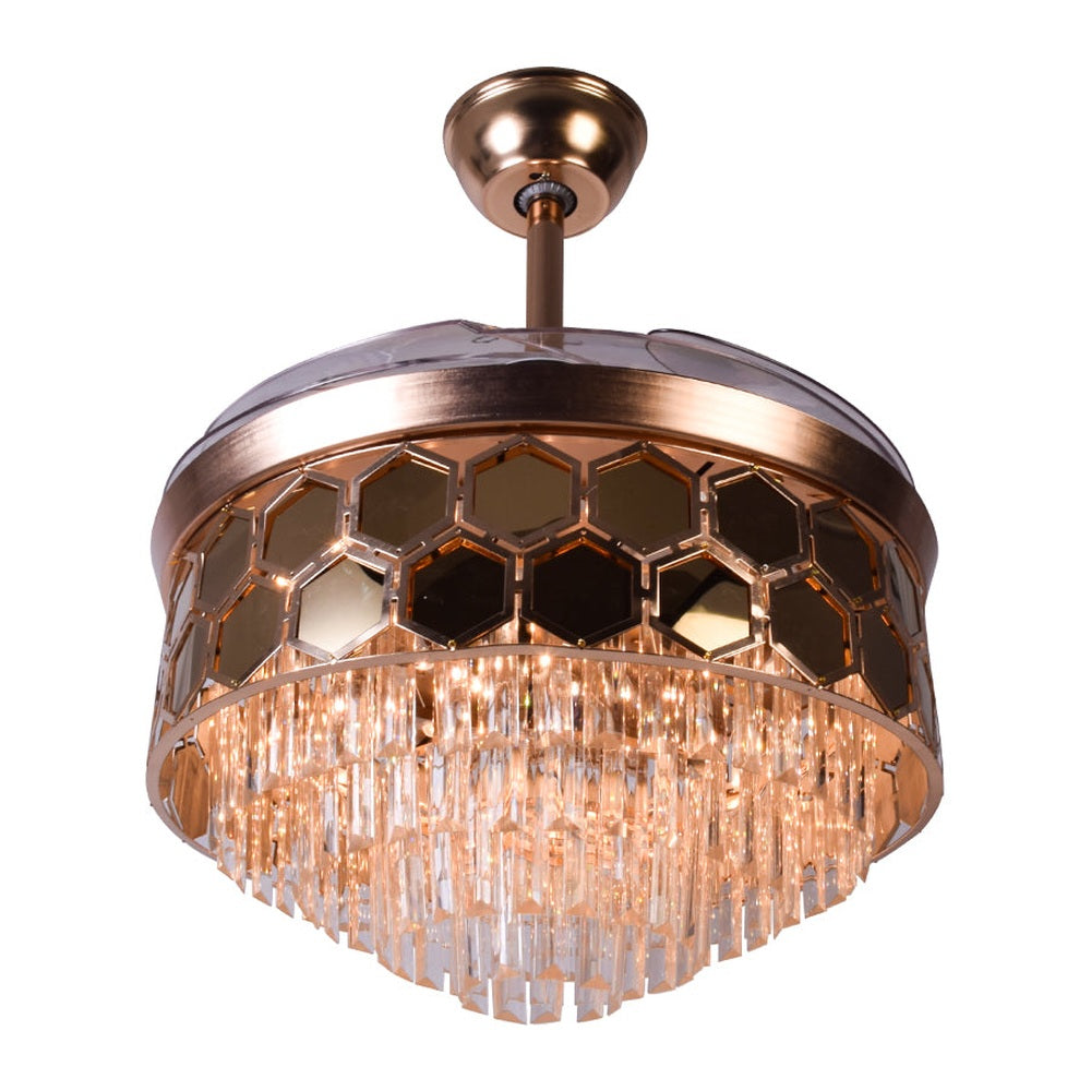 Westland Crystals Retractable Ceiling Fan