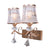 Classic Curves Crystal Wall Light, 2 Arms