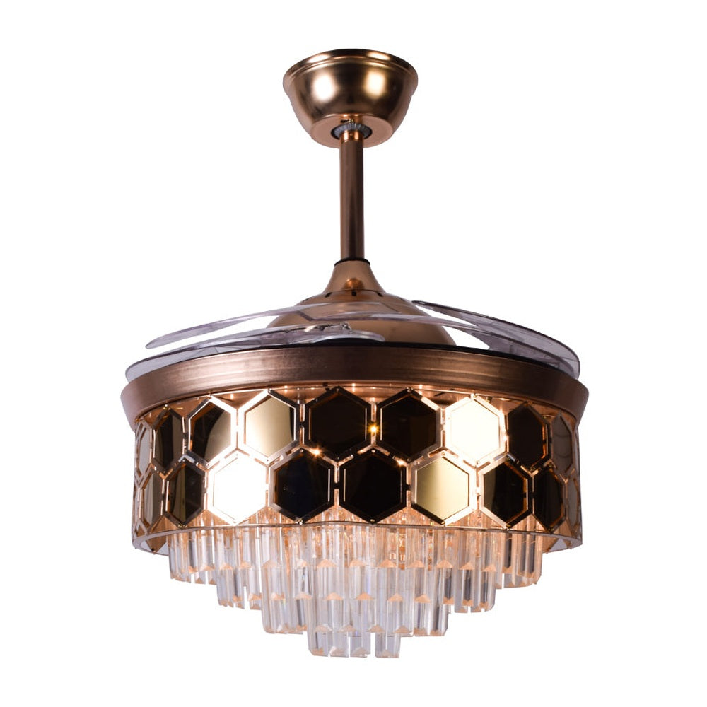 Westland Crystals Retractable Ceiling Fan
