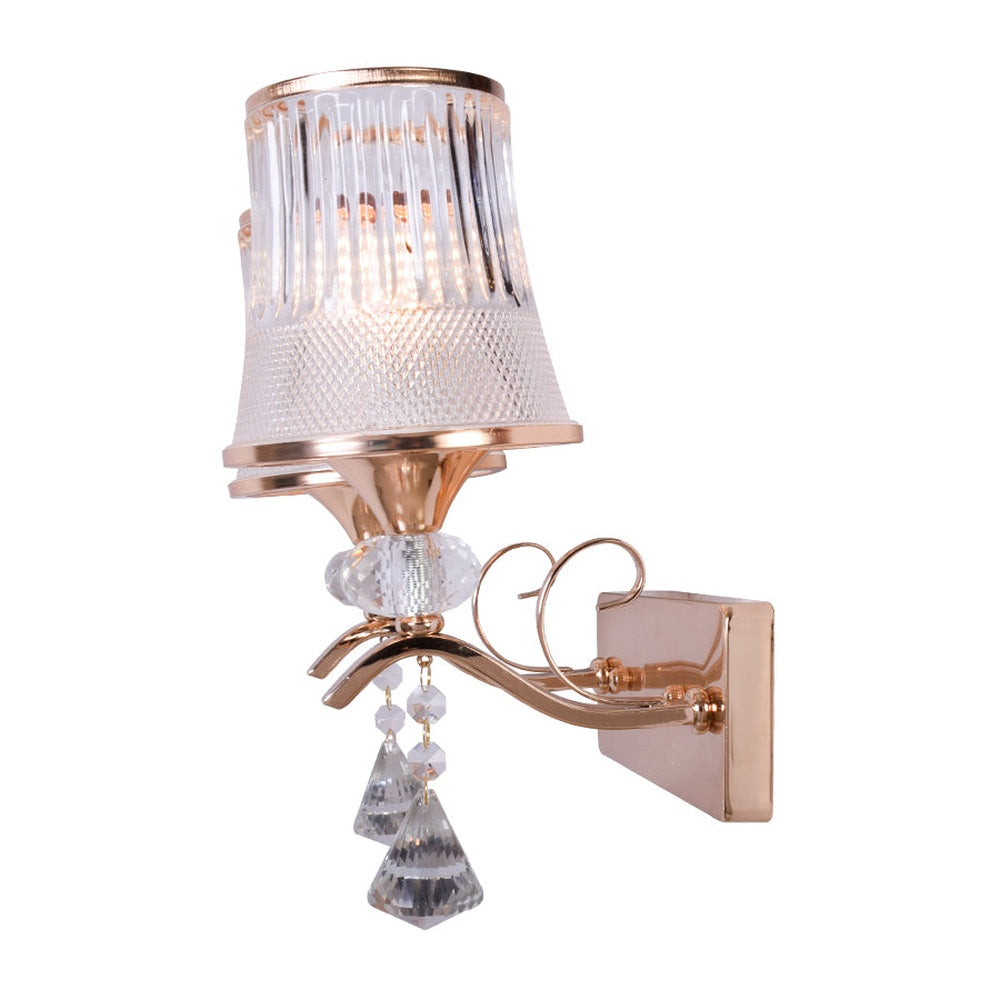 Classic Curves Crystal Wall Light, 2 Arms