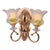 Velmount Wall Light (2 Glass Shades)