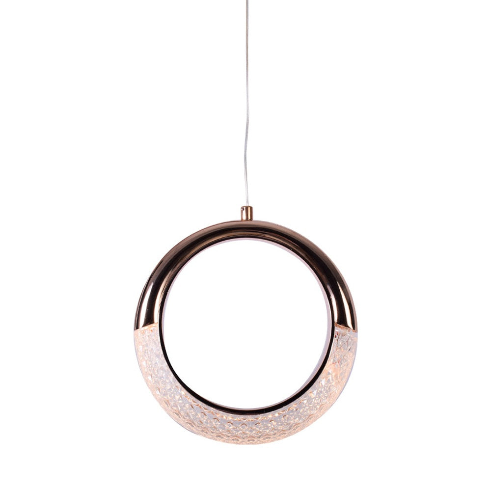 Gold Ring LED Pendant Light