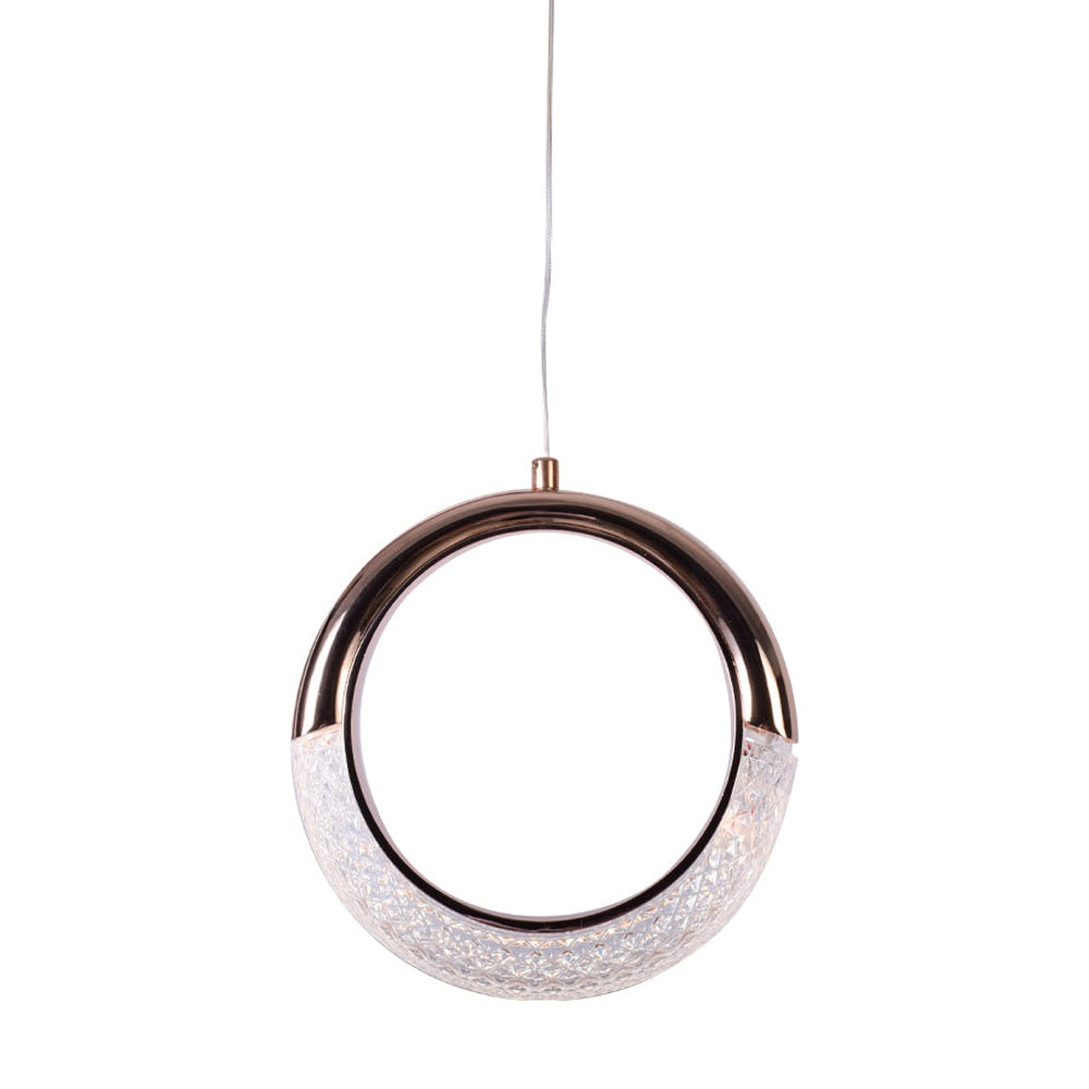 Gold Ring LED Pendant Light