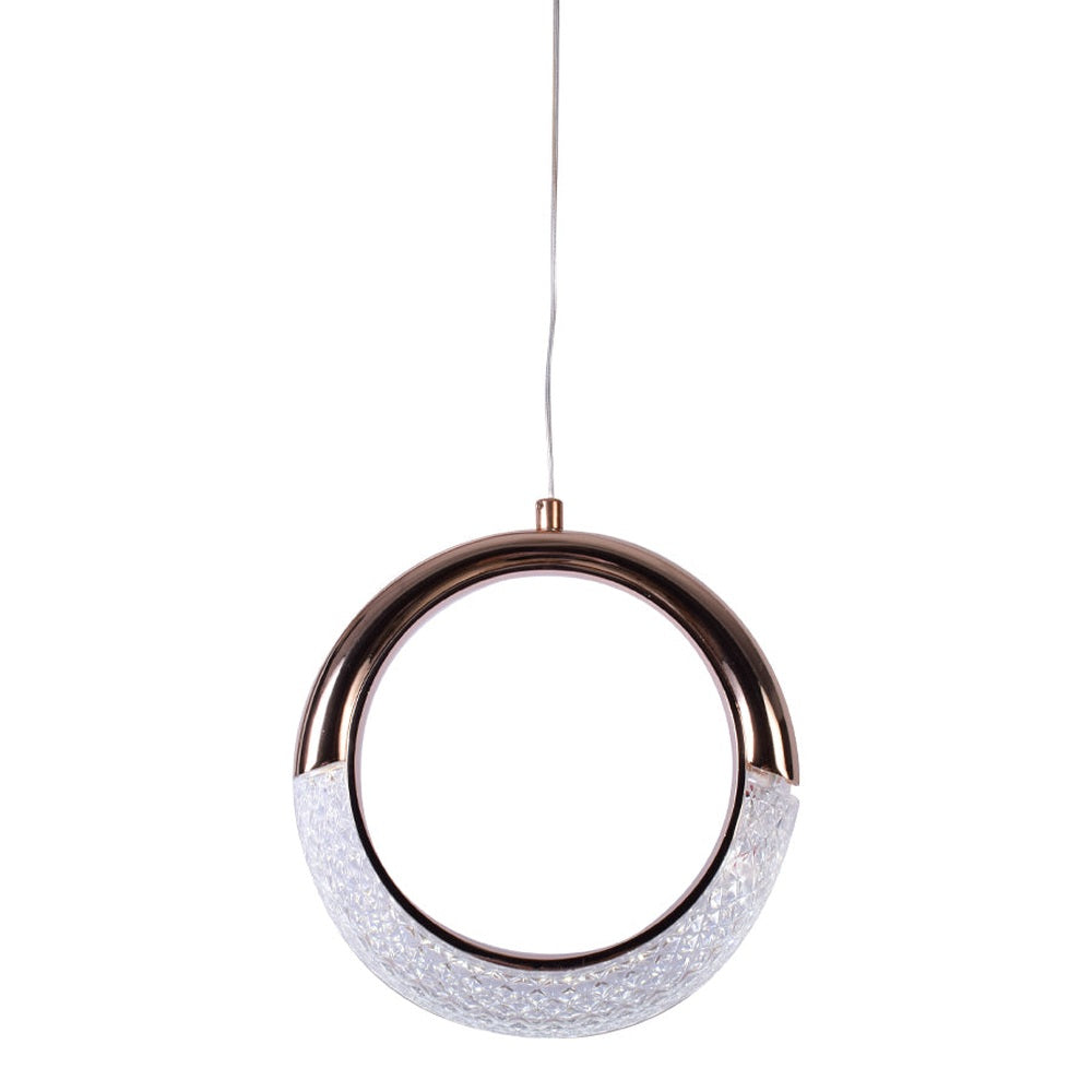 Gold Ring LED Pendant Light