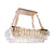 Jolie Sparkling Crystals Rectangle LED Chandelier