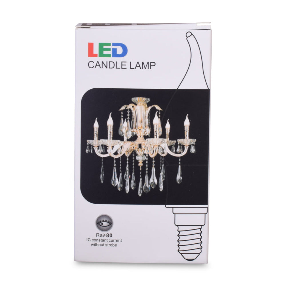 Flame Tip LED Bulb 6 Watt Warm White E14 (Pack of 2)