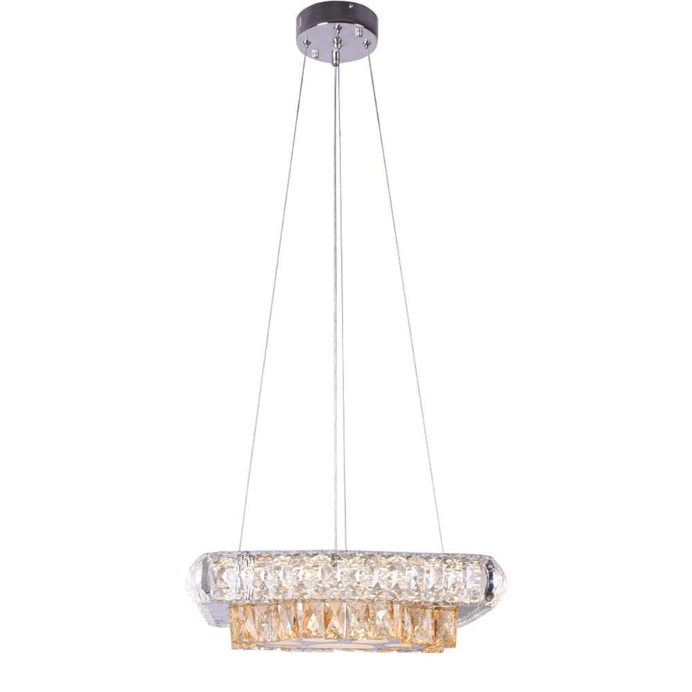 Star Flower Crystals LED Pendant Light