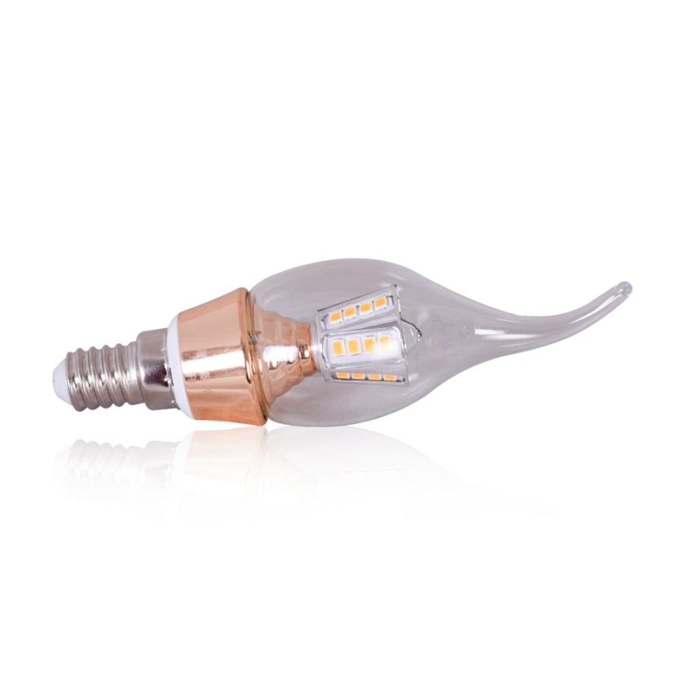 Flame Tip LED Bulb 6 Watt Warm White E14 (Pack of 2)