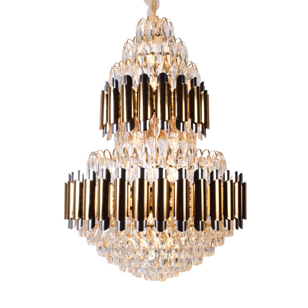 Double Height Crystal Chandelier, 600 mm