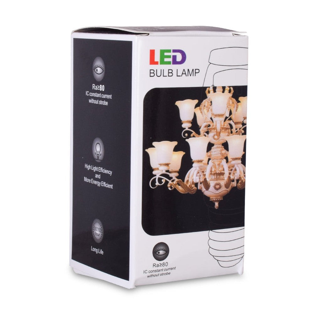 Round LED Bulb 8 Watt Warm White E14