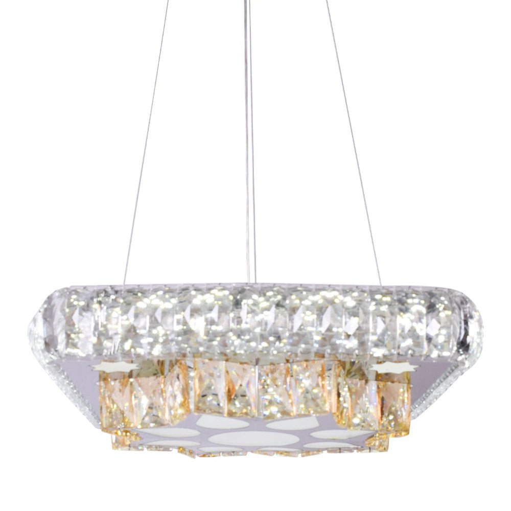 Star Flower Crystals LED Pendant Light