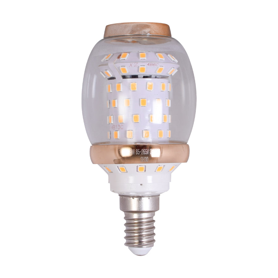 Round LED Bulb 8 Watt Warm White E14 Starry Night