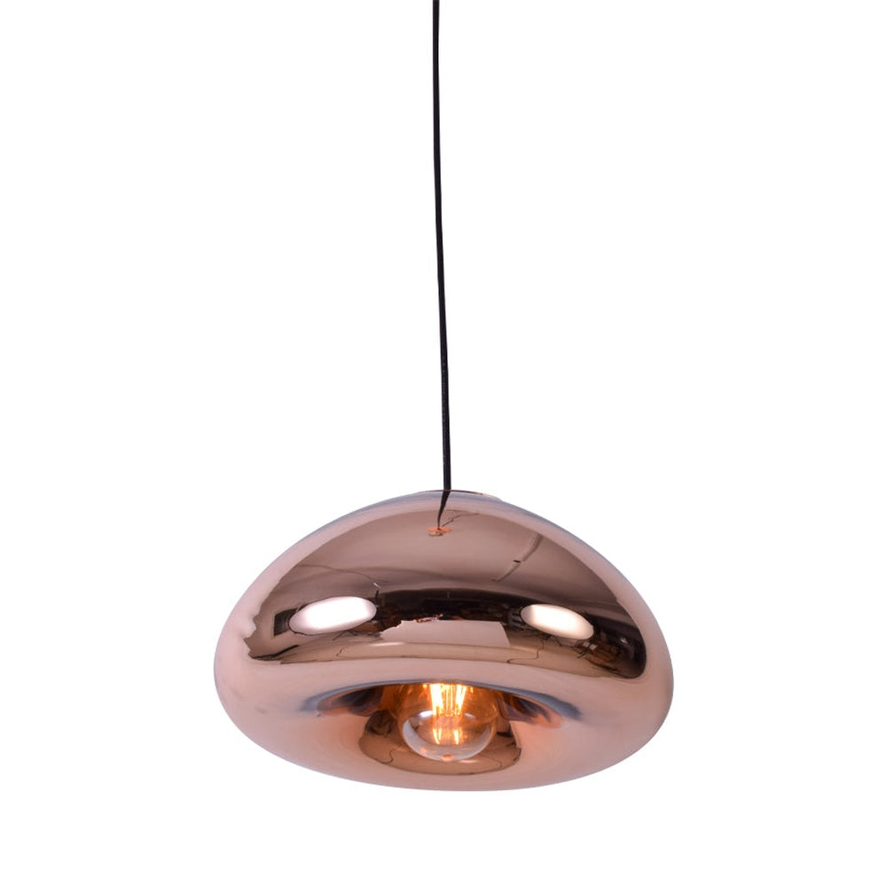 Armstrong Bubble Pendant Light, Rose Gold