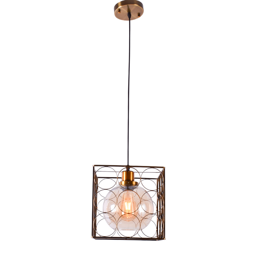 Circles Square Pendant Light