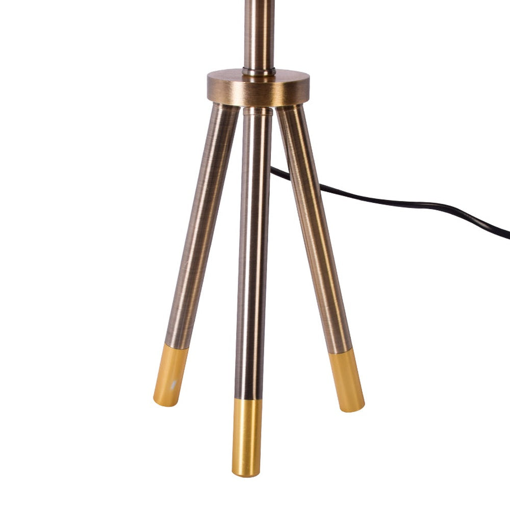 Brown Table Tripod Desk Lamp