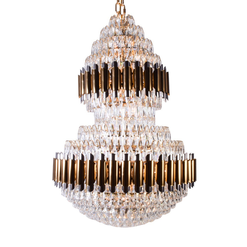 Double Height Crystal Chandelier, 800 mm