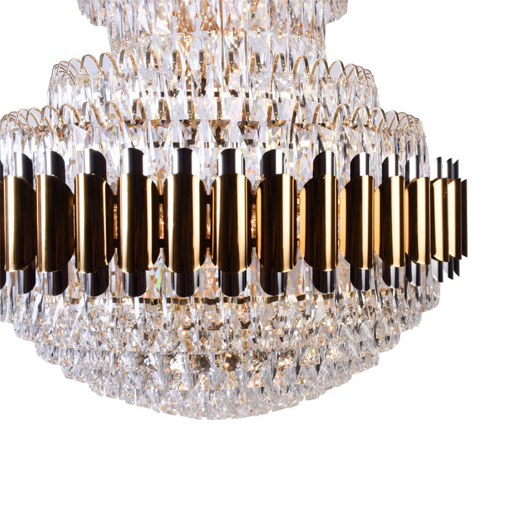 Double Height Crystal Chandelier, 800 mm