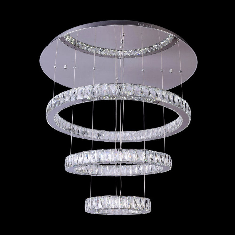 House of Rings LED 3 Rings Chandelier
