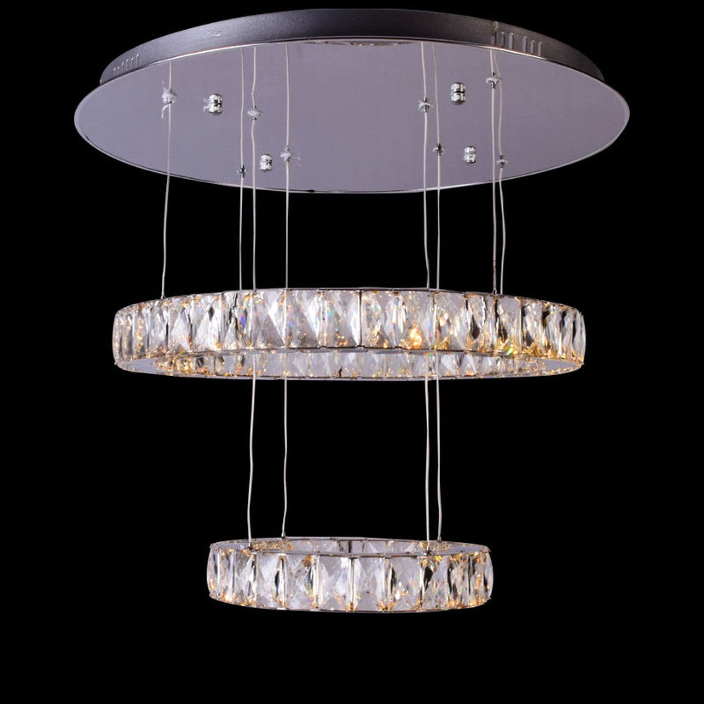 House of Rings LED 2 Ring Chandelier, Small