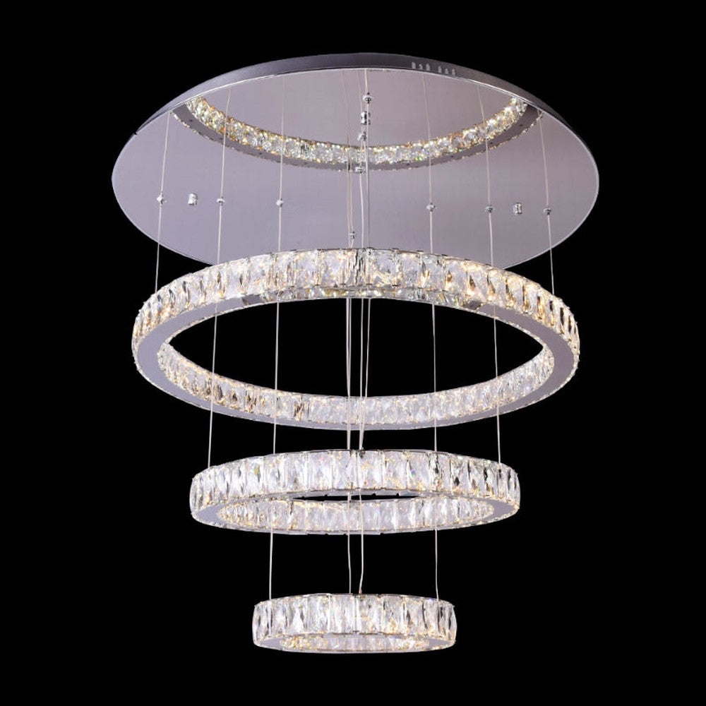 House of Rings LED 3 Rings Chandelier