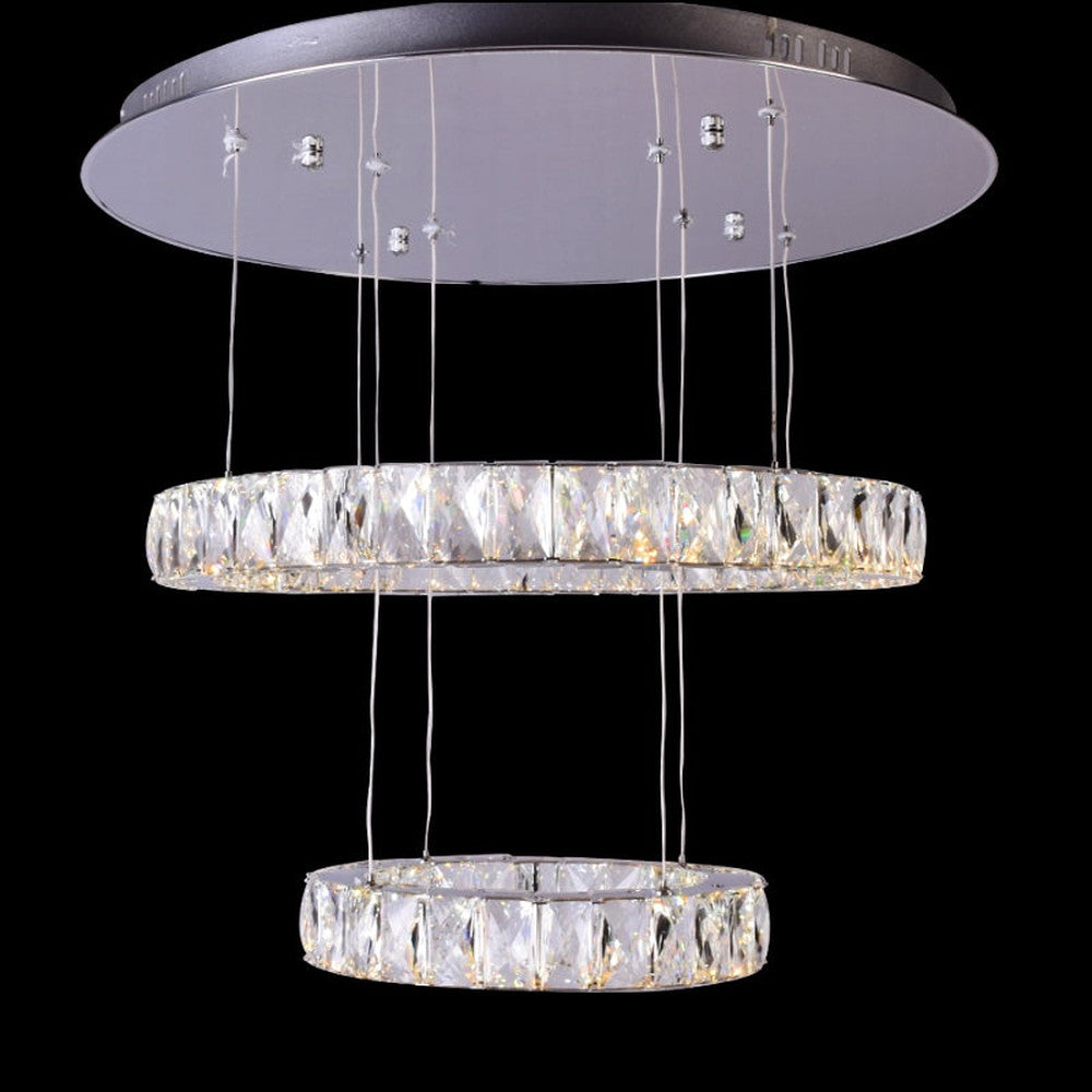 House of Rings LED 2 Ring Chandelier, Small