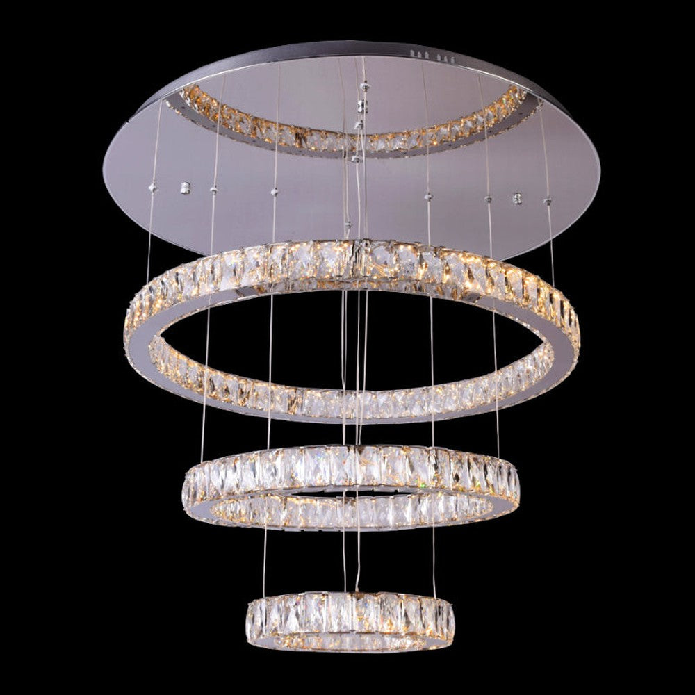 House of Rings LED 3 Rings Chandelier