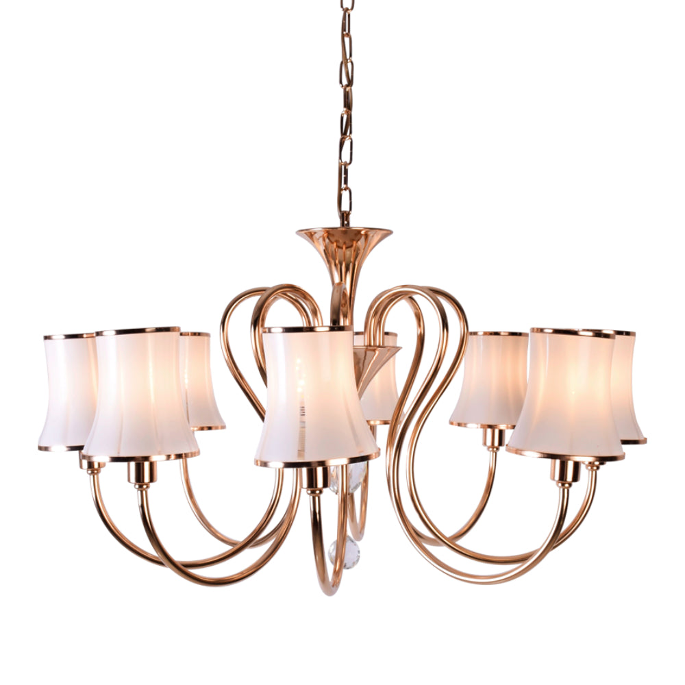 Classic Design Gold Chandelier 8 Light